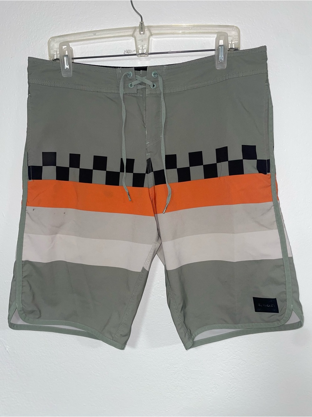 Fox Men's Board Shorts with Orange and Black Accents